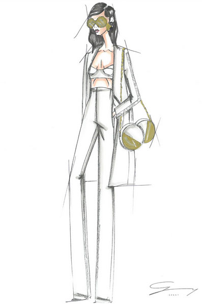 Genny, Fashion Sketch, Spring 2016