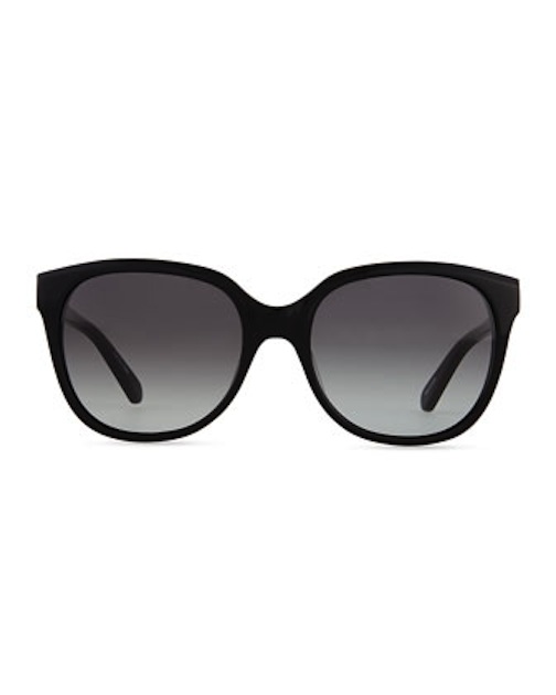 Kate Spade New York, Bayleigh Butterfly Sunglasses, Black Shades