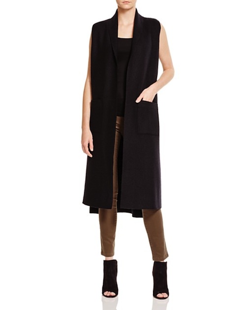 Long Wool Vest 