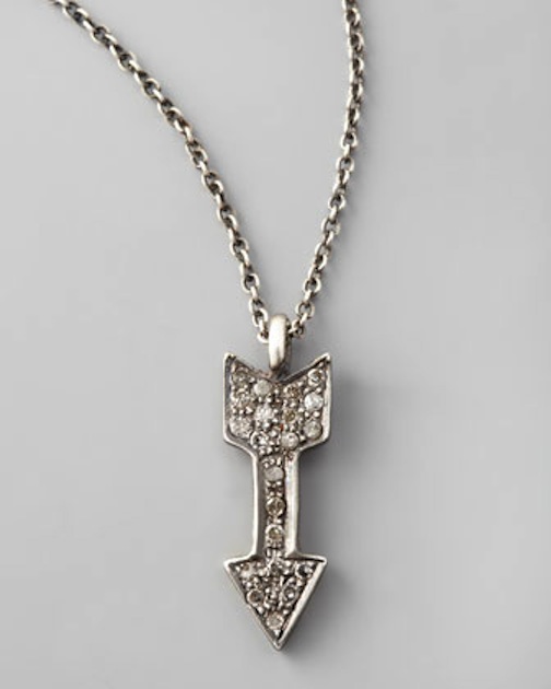  Diamond Arrow, Necklace, Silver, Pendant 
