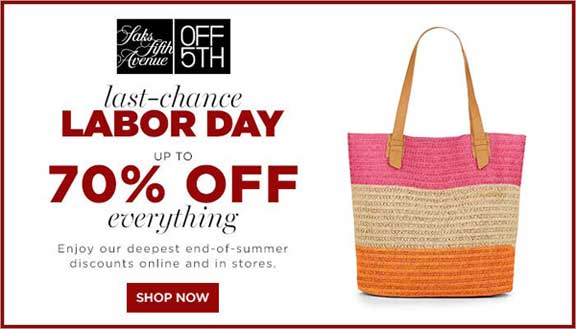 Saks Off-5th-labor Day Sale