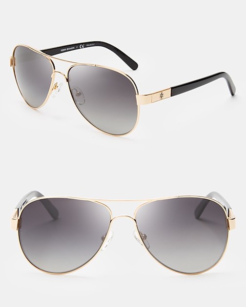 Aviator Sunglasses, gold frames