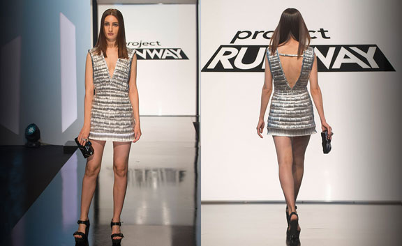 Project Runway Season 14, Episode 7, kelly, Silver Dress, winning design