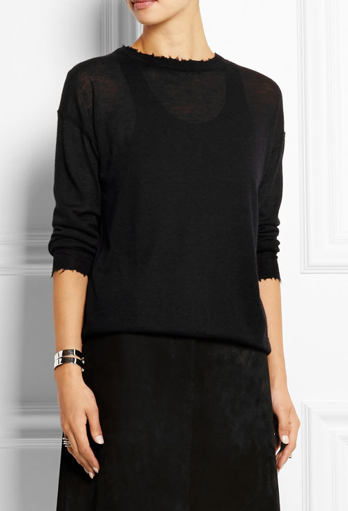Helmut Lang, Black Cashmere Sweater