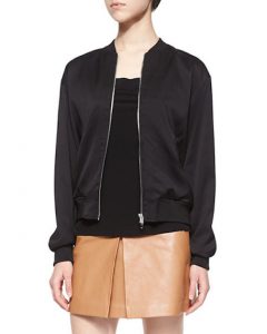 Black Bomber Jacket, T by Alexander Wang, jacket