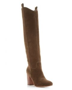 Brown Suede, Via Spiga, High Heel Boots