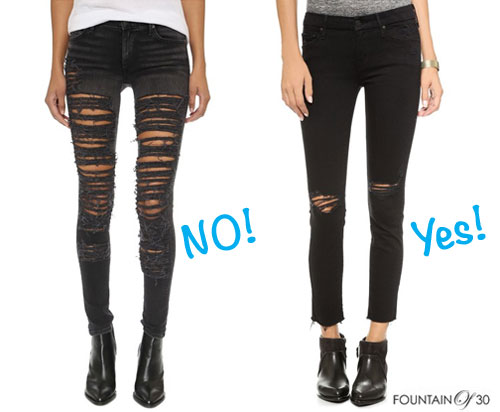 DIY Ripped Black Jeans (For Those Over 35): How-To Video ...