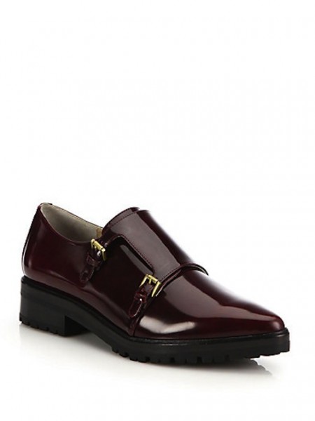 Michael Kors Collection - Judd Patent Leather Double Monk-Strap Loafers - $475