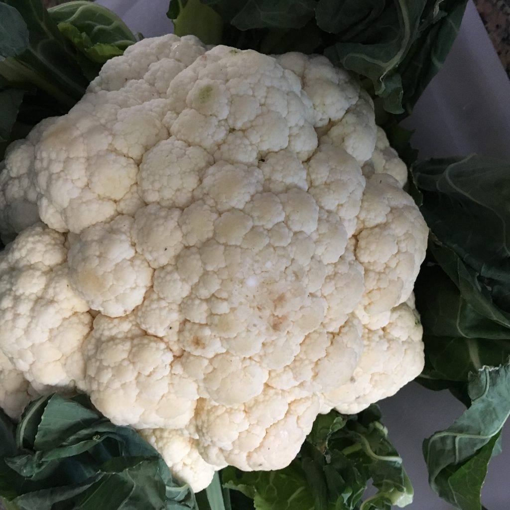 Raw-Cauliflower for Garlic Mashed Cauliflower recipe