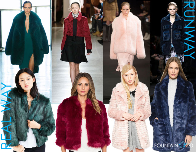 Runway To Real Way: Faux Real! Colored Fur for Fall 2015 - fountainof30.com