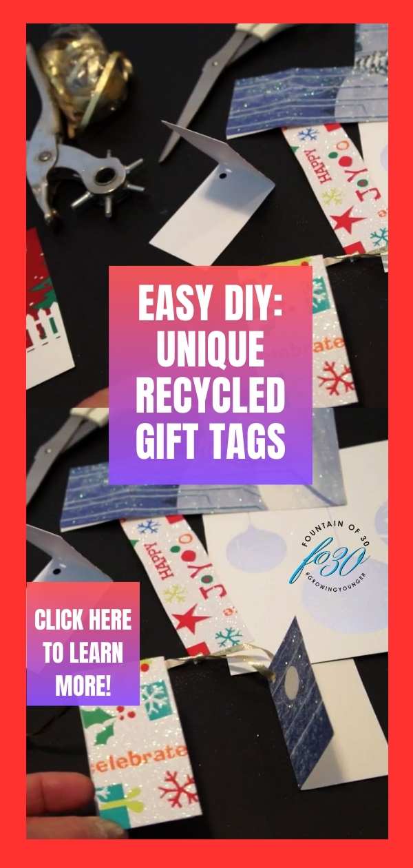 easy diy unique recycled gift tags fountainof30