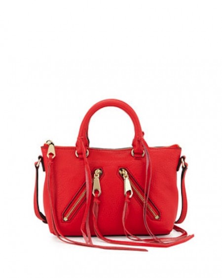 Rebecca Minkoff Micro Moto Satchel Bag Cherry 