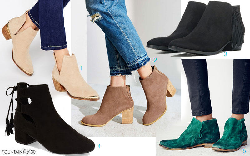 Looks for Less: Beautiful Booties for All Seasons - fountainof30.com