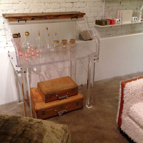 Clear Lucite Desk