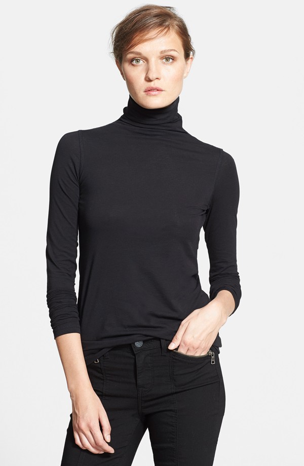 Vince 'Favorite' Soft Cotton Turtleneck