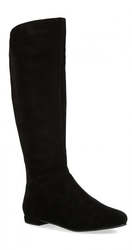 Black Suede Low heed boots Nina