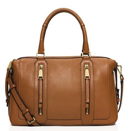 brown- satchel-hamdbag-zippers-michael-kors