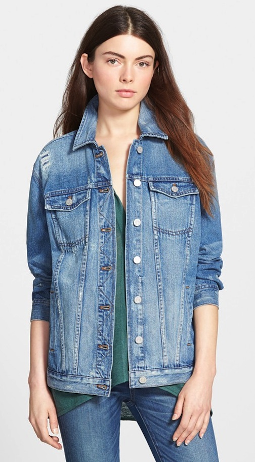 gabrielle union denim-Jacket-oversized-destroyed