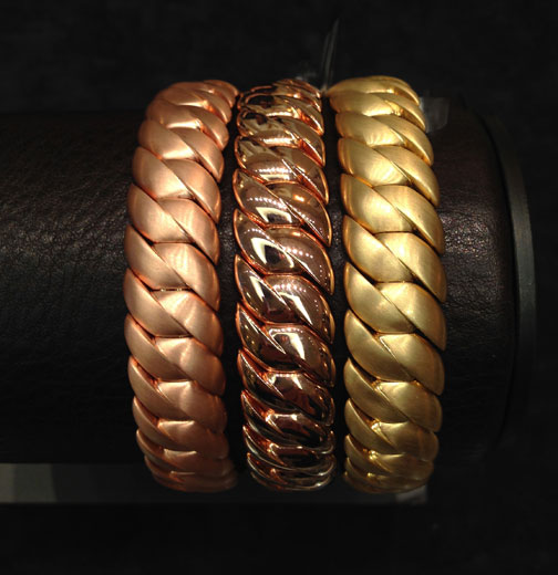 sidney-garber-rose-yellwo-gold-combo-wave-bracelets