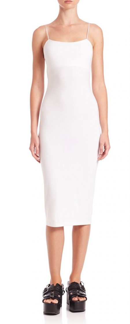 T by Alexander Wang - Cutout Modal Cami Dress white-cutout-cami-dress-t-by-alexander-wang