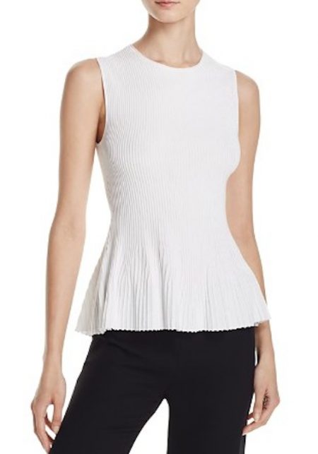 white-peplum-top-sleeveless