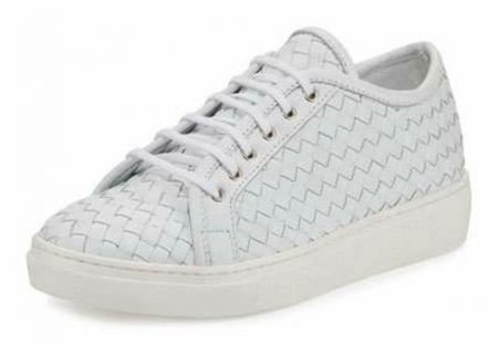 Sesto Meucci Nace Woven Lace-Up Sneaker White white-woven-leather-sneakers