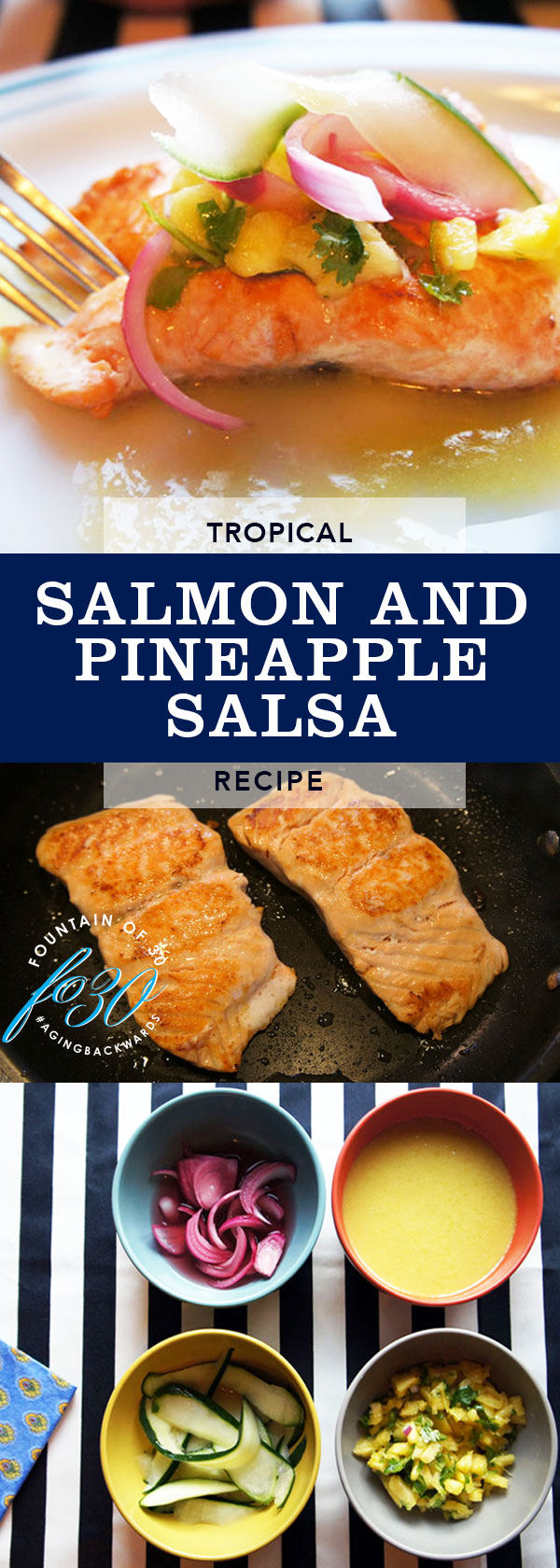 Salmon and Pineapple Salsa Fountainof30
