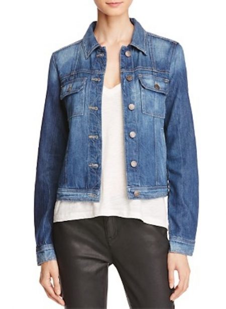 Hidden Fitted Denim Jacket in Dark Blue fitted-denim-jacket-in-dark-blue