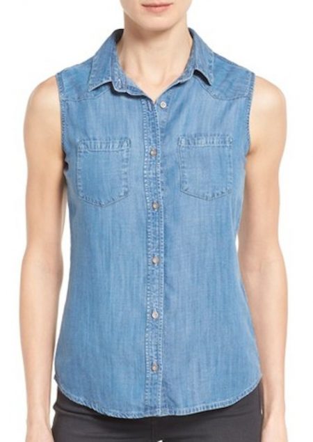 Mavi Jeans Sleeveless Tencel Denim Shirt denim-shirt-sleeveless