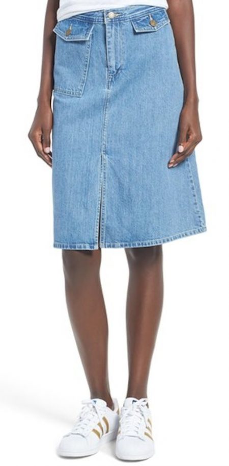 Denim Midi Skirt Levi’s A-Line Levis-A-Line-Denim-Midi-Skirt