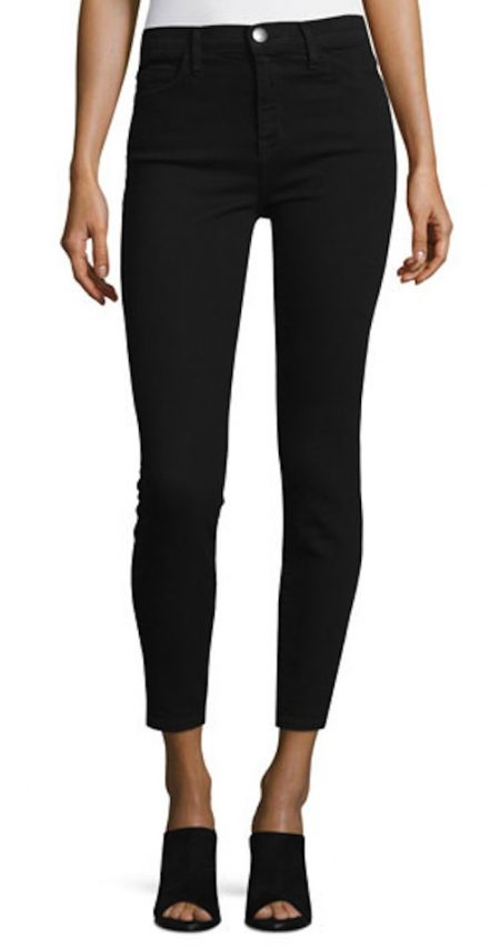 Current/Elliott Jet Black The Stiletto High-Waist Ankle Jeans black-high-waist-ankle-jeans