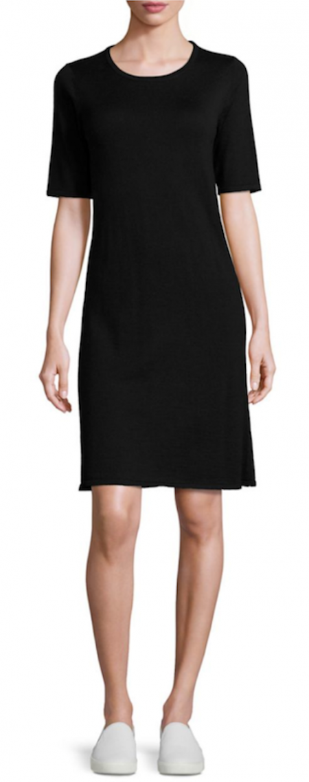 black-wool-shift-dress-short-sleeves