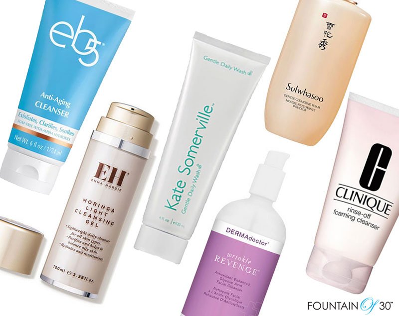 best facial cleansers for aging skin fountainof30