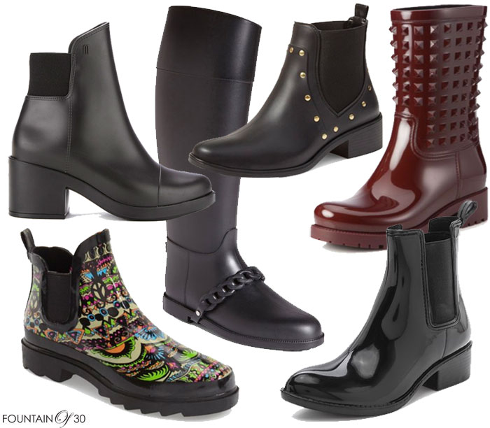 stylish rain booties