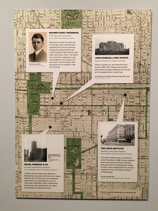 Making Mainbocher The First American Couturier Display Map Chicago History Museum mainbocher-map