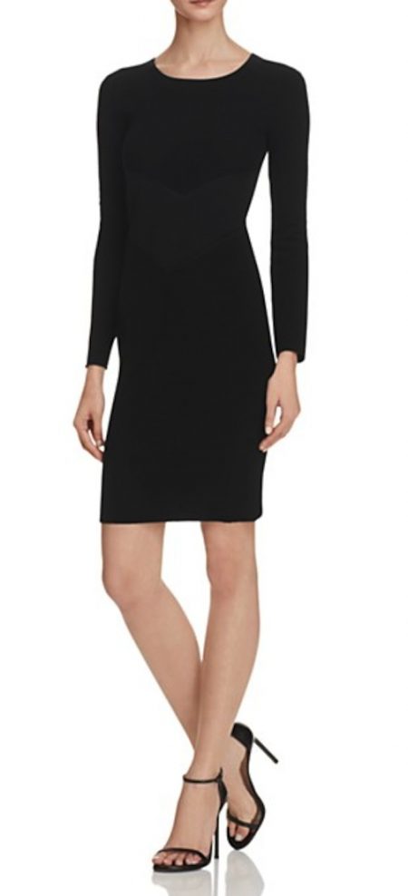 black-scoop-neck-sheath-dress