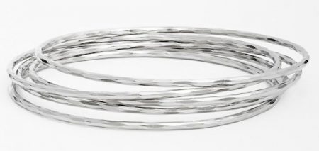 silver-hammered-bangles