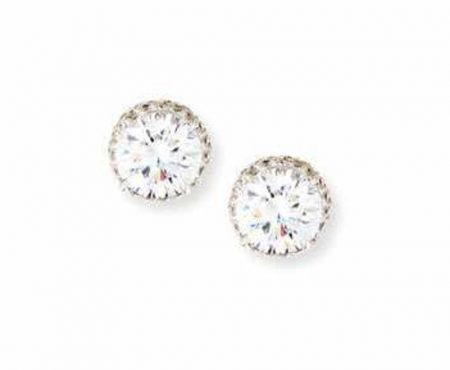 Fantasia by DeSerio Pave CZ Crystal Stud Earrings crystal-stud-earrings