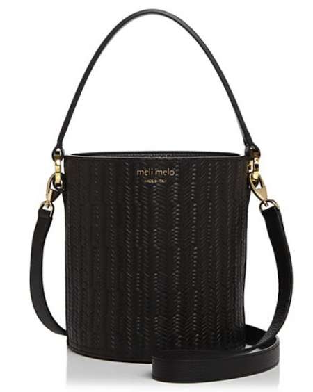 Meli Melo black Santina Mini Bucket Bag black-bucket-handbag