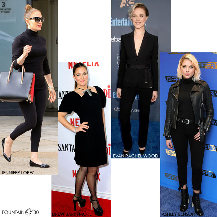 Celebrity Style How To Wear Black On Black