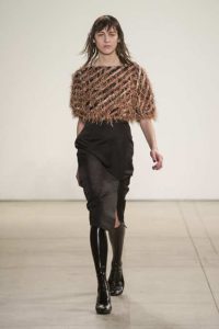 nyfw fall 17 trends cropped animal print sweater on model