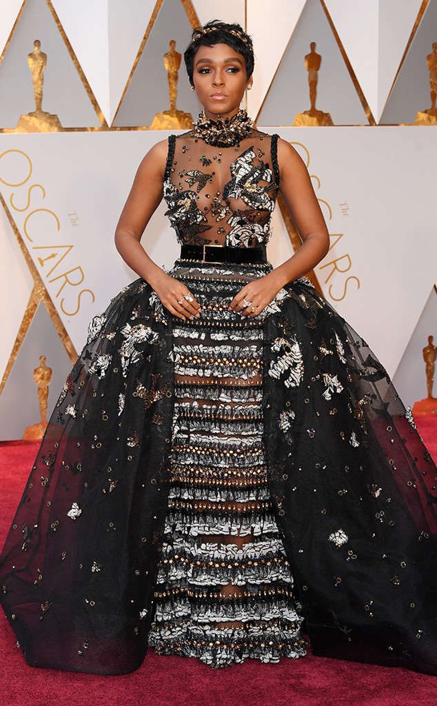 Janelle Monae in Elie Saab 89th Annual Academy Awards Red Carpet Fashion 89th Annual Academy Awards Red Carpet Fashion