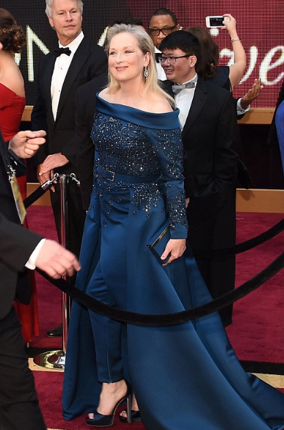 89th Annual Academy Awards Red Carpet Fashion Meryl Streep in Elie Saab 89th Annual Academy Awards Red Carpet Fashion