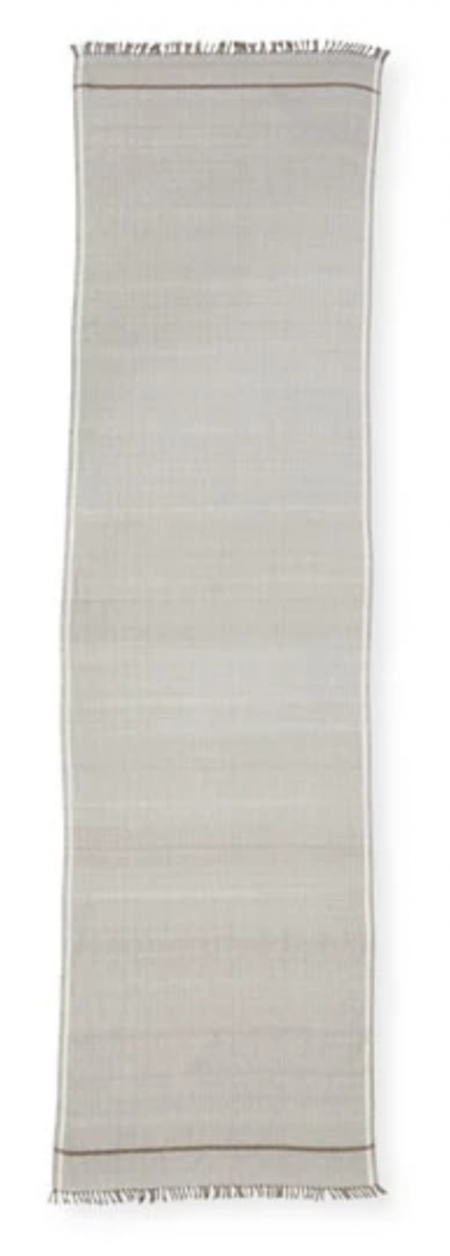 Eileen Fisher Hand-Loomed Organic Cotton Twill Scarf Dark Pearl