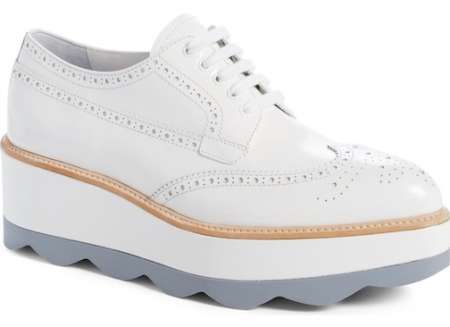 Prada white Scalloped Platform Oxford white-prade-platform-oxford