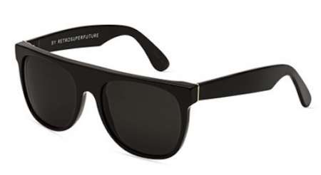 black retro sunglasses