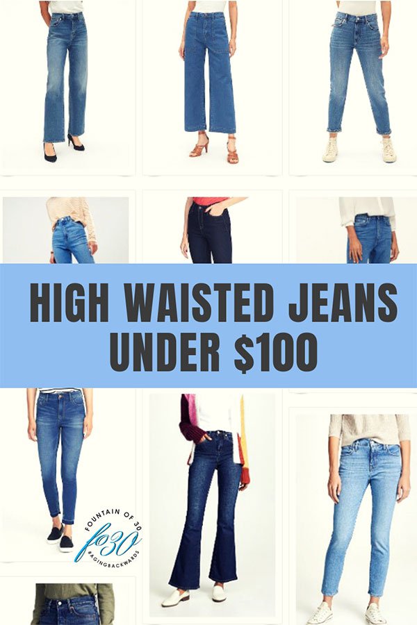 high waisted jeans under 100 dollars