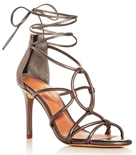 natalie portman date night to day time look metallic sandal