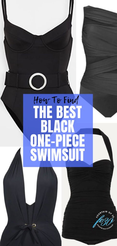 How To Find The Best Black One-Piece For Your Body Type - fountainof30.com
