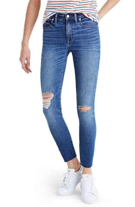 Madewell High Rise Crop Jeans - Fountain Of 30 Nicole Richie Celebrity Look for Less denim jeans